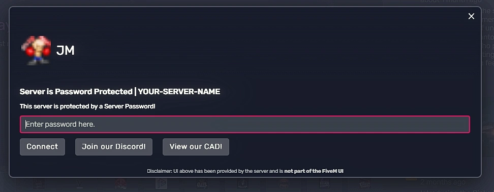 [FiveM-Ready] Server Password (utilizing AdaptiveCards)-IMAGE